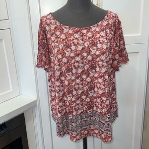 Lucky brand, BoHo floral top